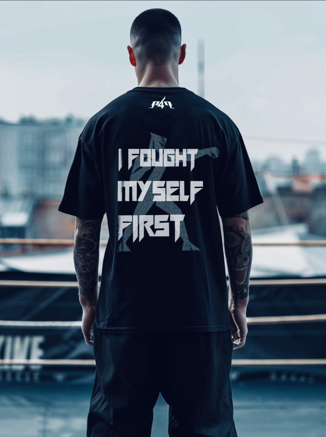 P4P Oversized Tee Black