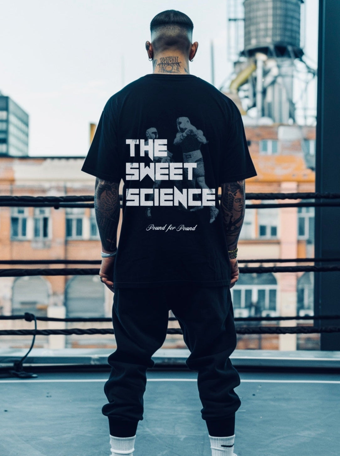 P4P Oversized Tee-Black